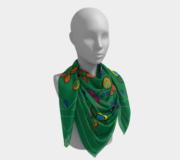 The Auntie Scarf Green